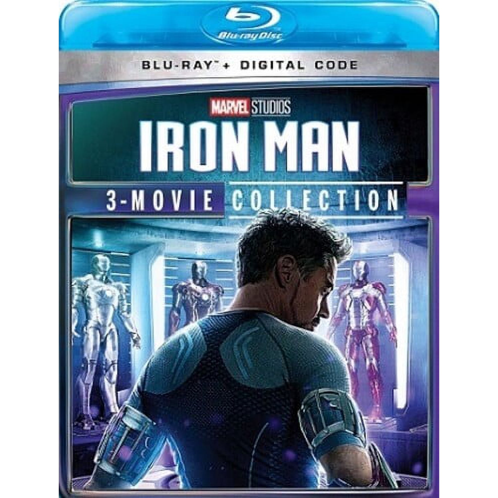 Iron Man: 3-Movie Collection (Blu-ray + Digital Code) Disney, Action, Adventure, Fantasy