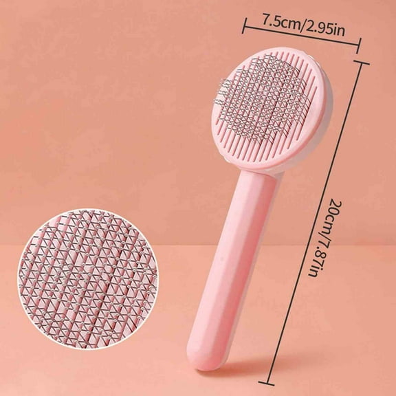 JLFNYA Cat Brush,Cat Grooming Brush,Self Cleaning Slicker Brushes for Dogs Cats Pet Grooming Brush Tool Gently Removes Loose Undercoat,Mats Tangled Hair Slicker Brush for Pet Massage