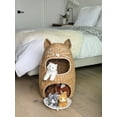 thumbnail image 2 of KOUBOO Unique Home Decor Seagrass Cat Toy Storage Basket, Natural, 2 of 10