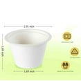 thumbnail image 4 of 100 Pcs 4 oz Paper Souffle Portion Cups,Compostable Portion Cups,Disposable Treated Cups for Measuring, Medicine, Samples, Jello Shots, Tastings, Dessert,Disposable Paper Cups for Condiment Samples, 4 of 7