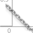 thumbnail image 5 of 14K White Gold Jbsp's 1.5mm D/C Rolo Chain (16 X 1.5) Made In Italy 7213-16, 5 of 5