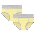 thumbnail image 1 of KOKOPARK Cotton Thongs for Women Comfy Period Panties V-waisted Underwear Pack G String Low Rise Tummy Control Shapewear Yellow, 1 of 2