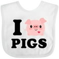 thumbnail image 3 of Inktastic I Love Pigs Boys or Girls Baby Bib, 3 of 4