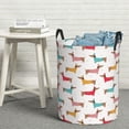 thumbnail image 5 of Picia Dachshund Dog Puppy Large Laundry Basket, Waterproof, Freestanding Laundry Hamper, Collapsible Tall Clothes Hamper with Extended Handles-Small, 5 of 8