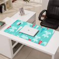 thumbnail image 3 of Long Mouse Pads for Desk,Turquoise Christmas Tree Pattern Desk Mats on Top Of Desks, Desk Mouse Pad Extra Large with 3mm Non-Slip Base and Stitched Edge for Gaming,Office,Work,Home 31.5x15.7in, 3 of 5