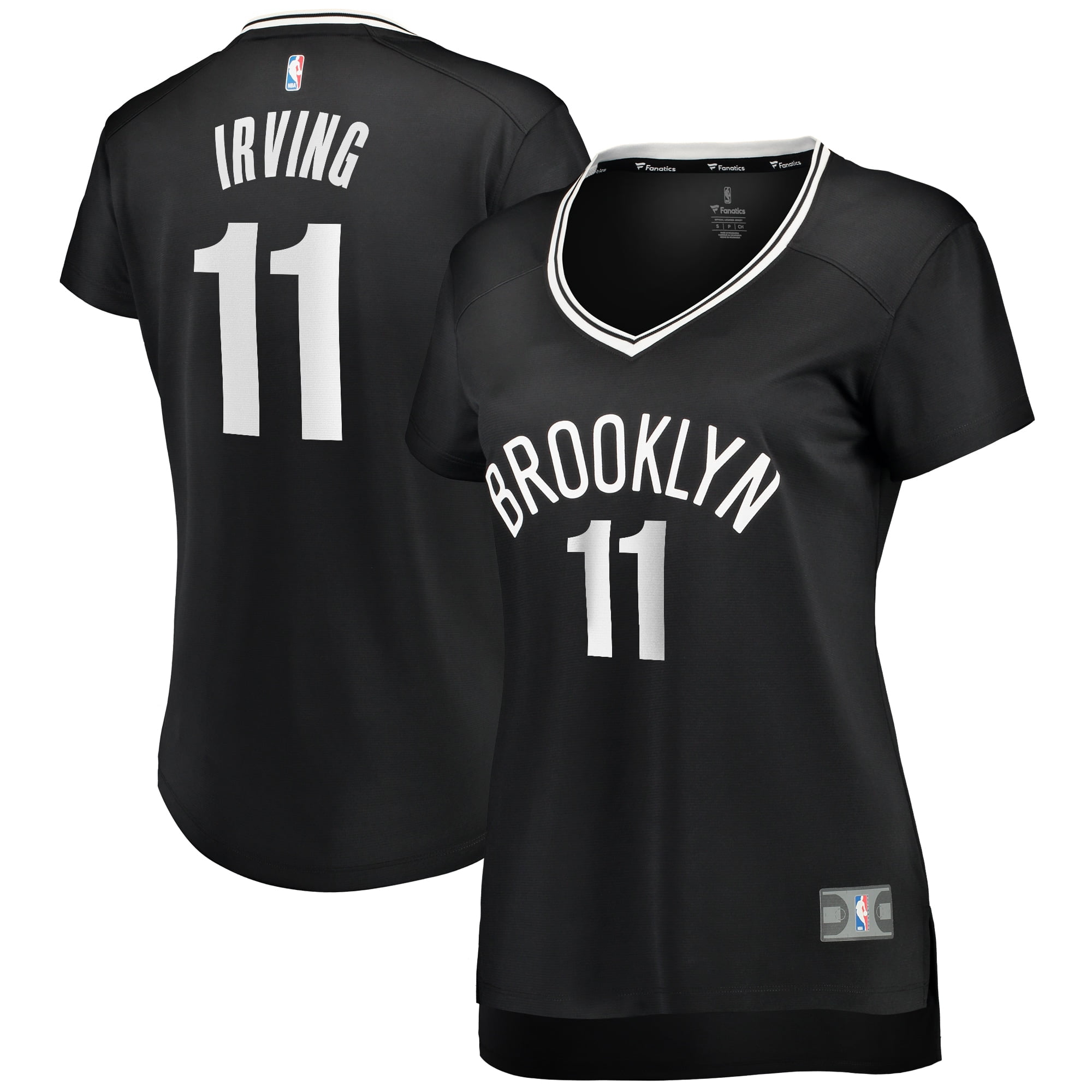 kyrie irving sleeved black jersey