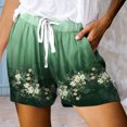 thumbnail image 2 of JDEFEG Yoga Shorts Women Plus Size Womens Drawstring Shorts Summer Elastic Waist Casual Lightweight with Pockets Bike Shorts Women Green Size L, 2 of 4