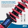 thumbnail image 6 of BFO Coilovers for Toyota Corolla 1987-2002 E90 E100 E110 AE92 AE101 AE11, Height Adjustable Coilovers Suspension Kit, Preset Damping Shock Absorber Struts, Lowering Kit Red, 6 of 9