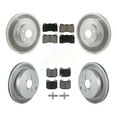 thumbnail image 1 of Transit Auto Front Rear Coated Disc Brake Rotors and Ceramic Pads Kit for Car 2019 Toyota 86 TRD Special Edition Without Brembo Brakes KGC-100950, 1 of 11