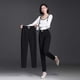 thumbnail image 1 of Leggings negros de cintura alta para mujer, pantalones largos ajustados y ajustados, pantalones de traje profesional de moda que combinan con todo, 1 of 4