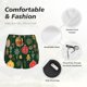 thumbnail image 4 of Balery Christmas Pantalones cortos deportivos para mujer con forro y dos bolsillos, elásticos, para entrenamiento, gimnasio, yoga-Large, 4 of 7