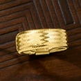 thumbnail image 4 of Ross-Simons Italian 10kt Yellow Gold Mesh Stretch Ring. Large (9-10), Women's, Adult, 4 of 7