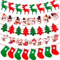 thumbnail image 4 of Guirnalda de pancartas navideñas, decoración navideña para el hogar, adornos para árboles de Navidad 2024, regalos, Navidad Noel, feliz año nuevo 2025, 4 of 5