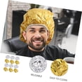 thumbnail image 4 of Heated Hats 12pcs Foil Thermal Aluminum Cordless Hair Silver Deep Hot Styling Shower Elastic Tin Cap Coloring Dying Oil Golden Reusable Uses Hat Salon and Conditioning Home Hair Bonnet, 4 of 5
