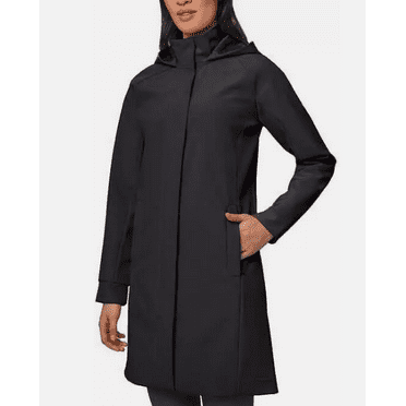 Mondetta Ladies' Long Softshell Jacket Black Medium
