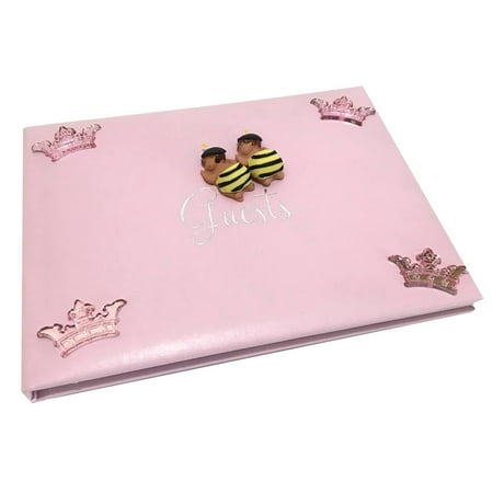 Baby Shower Twin Ethnic Girls Bumble Bees Sign Guest Book Crown Baby Shower Twin Ethnic Girls Bumble Bees Sign Guest Book Crown