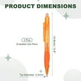 thumbnail image 2 of Uxcell 3Pcs Erasable Gel Pens, 0.5mm Retractable Fine Point Heat Erasable Marking Pen Smooth Writing Fabric Markers for Sewing Drawing Writing Planner, Orange Ink, 2 of 7