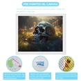 thumbnail image 6 of Diamond Art Kits for Adults, Flower Field SkullDiamond Painting Kits for Beginners, Frameless Round 5D Full Drill Diamonds Art Pictures Gem Art Crafts Home Decor Gifts, 6 of 8