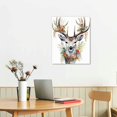 thumbnail image 2 of Nawypu  Canvas Wall Art Merry Christmas Pictures Home Decorations for Bedroom Living Room Paintings Prints Framed Santa Claus, Deer, Igloo, tree Poster, 2 of 4