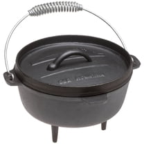 Old Mountain Camp Oven with Flanged Lid, 2 Quarts, Black