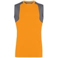 thumbnail image 3 of Augusta L Astonish Sleeveless Jersey Power Orange/Graphite 2524, 3 of 4