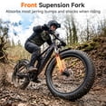 thumbnail image 3 of TST Defender Electric Bike for Men, 750W E-Mountain Bike, 26" Fat Tire Electric Bike with 48V/15Ah Battery UL2849, 65Miles Long Range, 7-Speed Gear, 20mph Fast Ebike, 3 of 9
