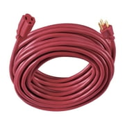 Hyper Tough 50FT 14AWG 3 Prong Red Extension Cord for Indoor and Outdoor Use, 15 Amps