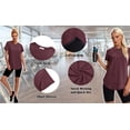 thumbnail image 5 of Rosvigor Womens Workout Tops Short Sleeve Tee Shirts Comfy Athletic Shirts Loose Womens Activewear Tops for Gym Running Yoga, 5 of 7