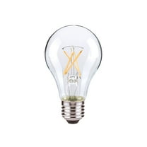 Satco 8 Watt A19 LED - Clear - Medium base - 2700K - 800 Lumens - 120 Volt - Carded