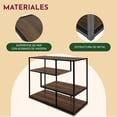 thumbnail image 3 of Estante Organizador Houzer Mueble 4 Niveles Color Cafe, 3 of 7