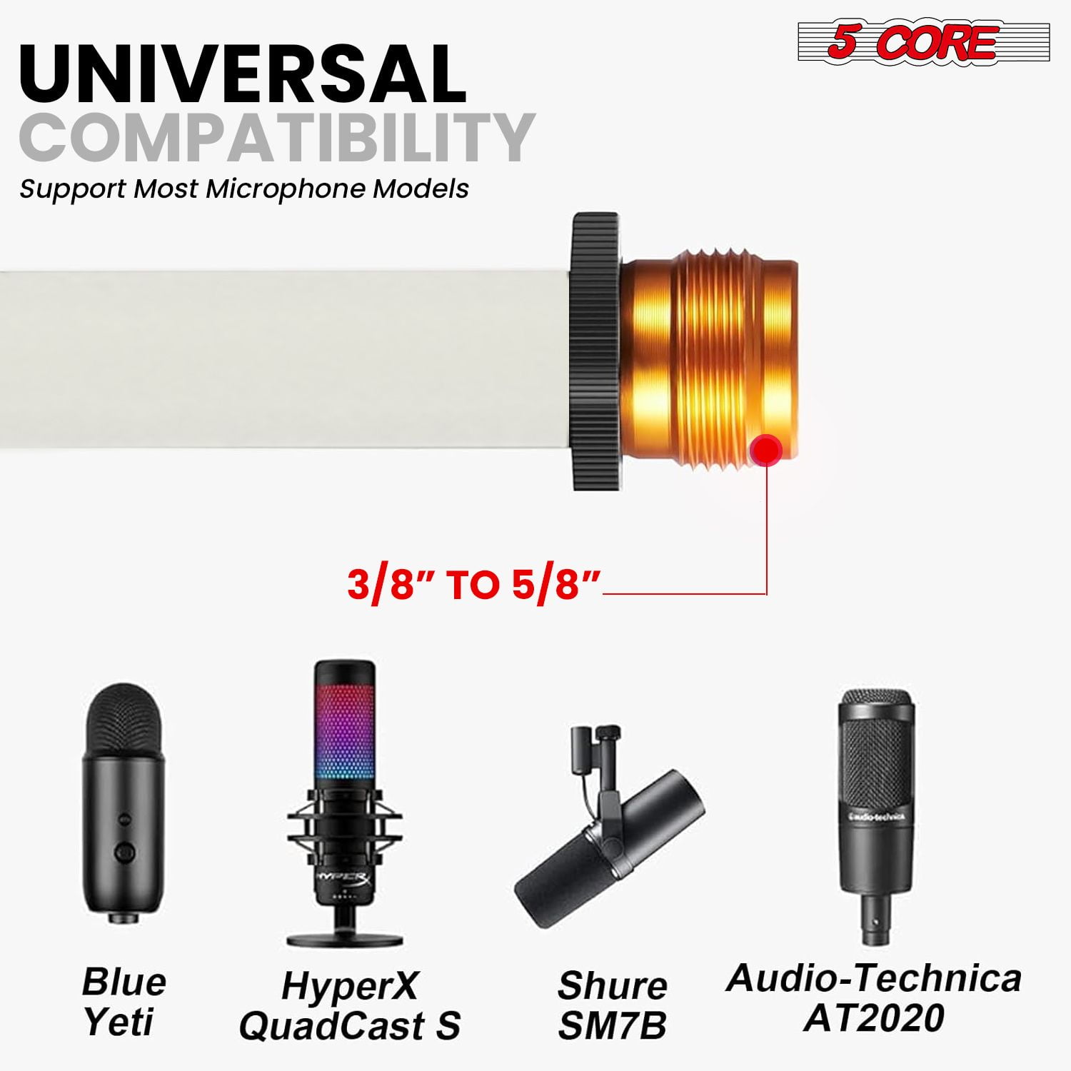 Tripod Mic Stand Floor 2Pcs Adjustable 18 to 72 Inches Sturdy Boom Arm Holder Microphone Stands Pedestal Para Microfono for Singing