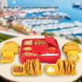 thumbnail image 6 of Taco Bar Set with 4 Taco Holders, Fiesta Taco Plate for Taco Tuesday, Taco night, 6 of 7