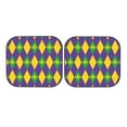 thumbnail image 7 of Gaeub Mardi Gras Foldable Auto Sun Blocker Visor, Sunshade for Car Front Window, Keeps Your Vehicle Cool - Medium, 7 of 7