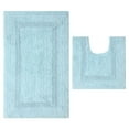 thumbnail image 3 of Fabstyles Basix Lot de 2 tapis de bain en coton réversible doux et absorbant, 3 of 5