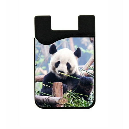 Panda - Jacks Outlet TM Black Stick-On Silicon Card Phone