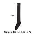 thumbnail image 3 of Dyfzdhu Autumn Winter Stockings For Women Solid Color Thickened Warm Long Tube Socks Comfortable Over Knee High Socks, 3 of 4