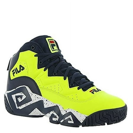 Fila Men's Lightweight Everyday Casual Mb Mid-top Basketball Sneakers WHITE/BLACK/ELECTRIC BLUE