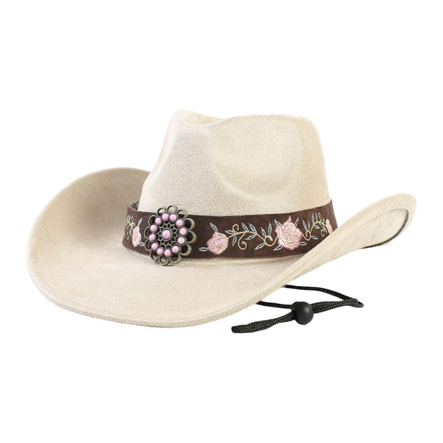 Chapeau de Cowboy Style Frontière Occidentale pour Usage Quotidien en Extérieur avec Influence Jazz Classique