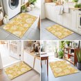 thumbnail image 4 of 2x3 Ft Entryway Area Rug, Starfish Yellow Coastal Kitchen Rug Runner Washable Floor Mat, Summer Nautical Shell Beach Non Slip Indoor Door Mat Throw Carpet for Bathroom Living Room Bedroom, 4 of 8