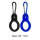 thumbnail image 4 of Termos para agua Escalada Hervidor de silicona con hebilla para acampar al aire libre, portade agua, mosquetón (negro), 4 of 4