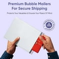 thumbnail image 3 of Baylue Poly Bubble Mailers, Self-Sealing Padded Shipping Envelopes, 3 of 7