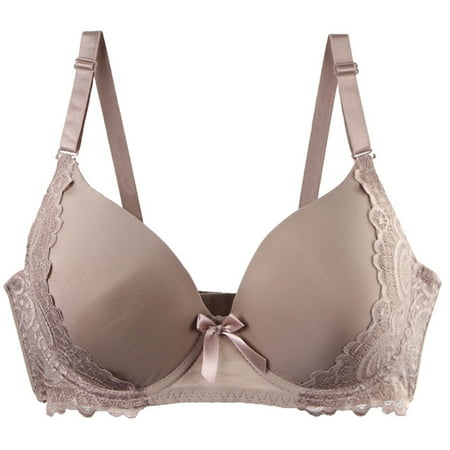 MITCOWBOY Bras for Women Women s Underwear 34/75 36/80 38/85 40/90 42/95 44/100 BCDE Cup Bra Sexy Lace Bra for Women Lingerie Plus Size Wireless Bra Seamless Bras Brown 90E Clearance