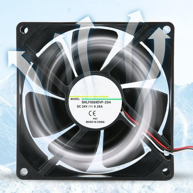 Cooler Fan, Double Ball Cooling System 0.28A 9cm Industrial Machine