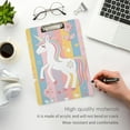 thumbnail image 5 of Unicorn with Flowers and Hearts Acrylic Clipboards 12 x 9 Inch A4 Size with Low Profile Clip Hanging Clipboard for Classroom School Office, 5 of 8
