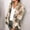 Khaki, variant on Otvok Womens Coats Plus Size Full Sleeve Plaid Print Turndown Collar Outwear
