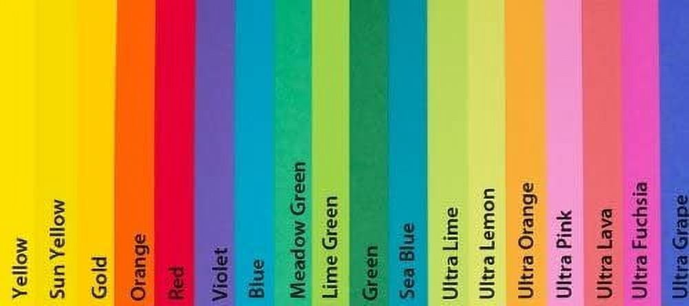 Mohawk BriteHue - ULTRA LIME - 8.5 x 11 Card Stock Paper - 65lb Cover - 250 PK