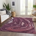 thumbnail image 6 of Addison Rugs Mayfield Premium Machine Washable Transitional Swirls Garnet Rectangle Rug, 8' x 10', 6 of 6