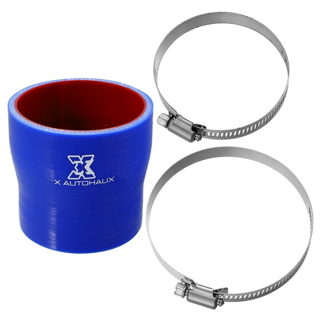 Recto Silicona Manguera Tubo Azul Rojo para Coche 68x76mm