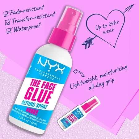 ニックス ザ フェイス グロウ セッティング スプレー 60ml NYX PROFESSIONAL MAKEUP SPRAY FIXATEUR THE FACE GLUE [bmj]