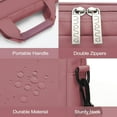 thumbnail image 3 of Mosiso 15 16 inch Laptop Shoulder Bag with 2 Raised&Handle&Belt, Messenger Bag for MacBook&Notebook, Computer Bag for Travel/Business/School/Men/Women Briefcase Case, Dusty Rose, 3 of 7